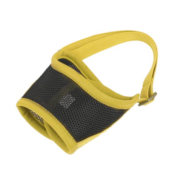 Dog Mouth Cover Adjustable Dog Puppy Breathable Mesh Face Protector Muzzle Pet