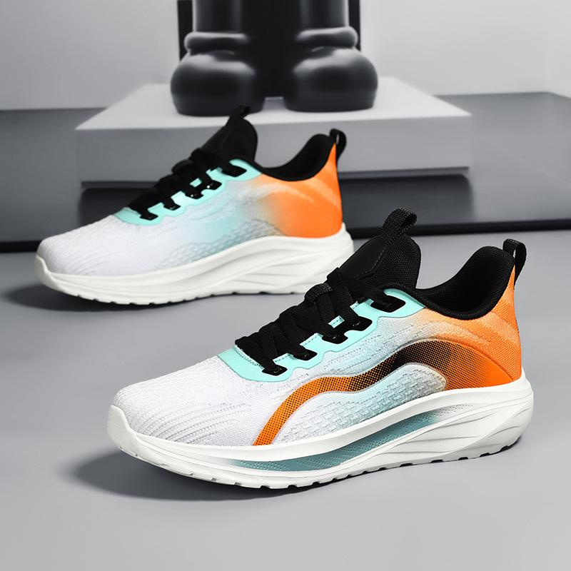 Спортивная и повседневная обувь дышащая, легкая и универсальная, новые нескользящие беговые сетчатые кроссовки, осенняя супермягкая мужская обувь