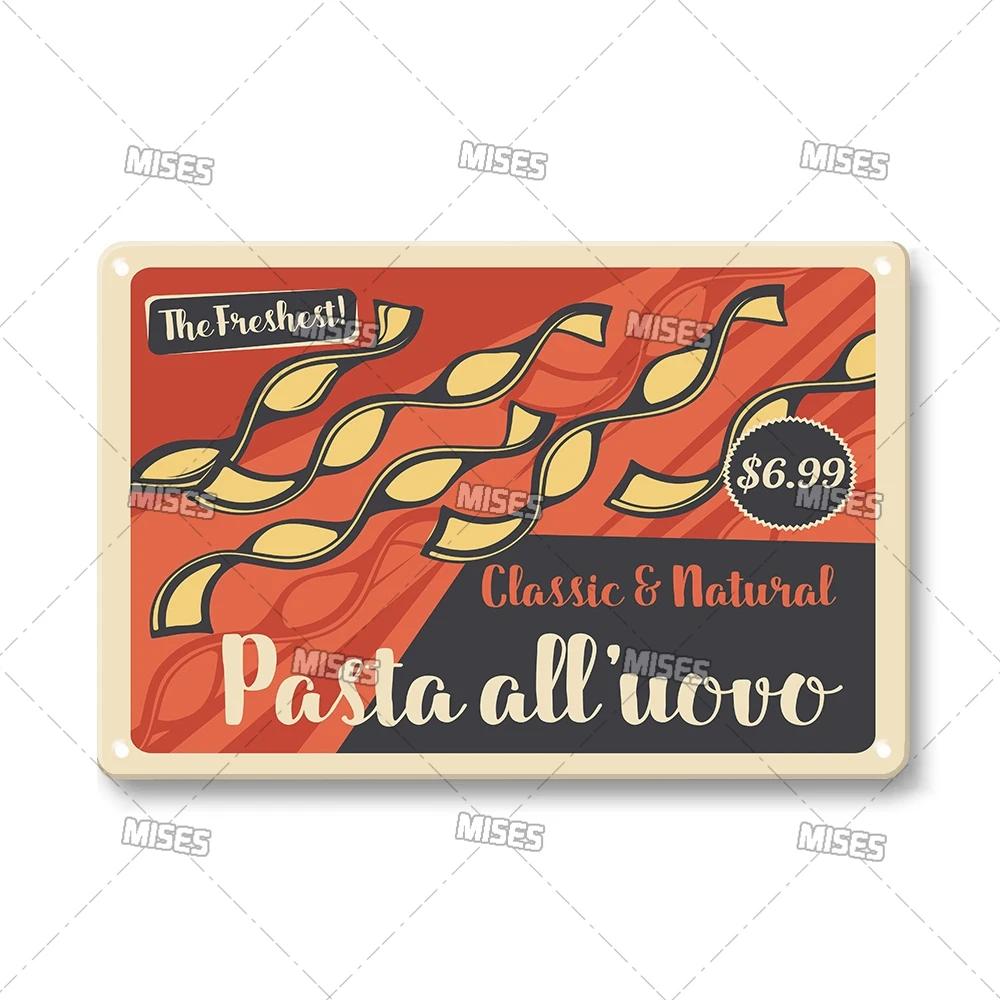 Food Metal Sign Kitchen Metal Poster Home Garage Man Cave Industrial Decor High-Quality Decorative Plate Metal Plaque
