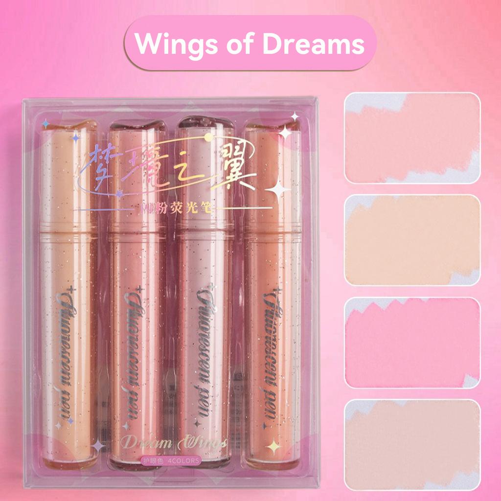 4pcs Cute Pastel Highlighters Assorted Colors Bible Markers Highlighter with Soft Chisel Tip Back To School Supplies Stationery