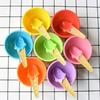 1 Pcs Ice Cream Bowl Set Double Layer Plastic Cup Creative Mixing Bowl Ice Cream Cone Shape DIY Ice Cream Tools