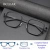BCLEAR Titanium RX Оправа для очков для мужчин Новый фирменный дизайн Квадратные очки Высокое качество Сверхлегкие японские деловые очки