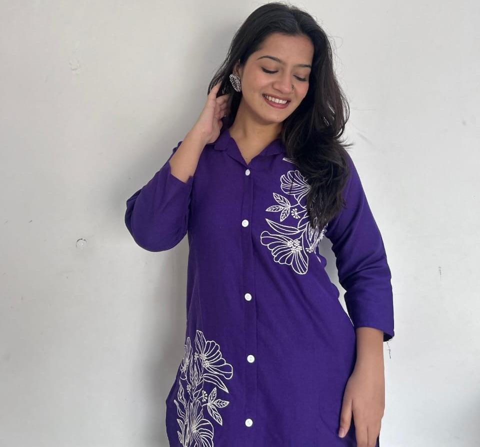 Индийский дизайнерский комплект курта-брюки-шнурок женский болливудский топ туника хлопковая курти чистое платье