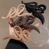 Plastic Wave Hair Clips Twisted Curved Hair Claw Headwear Frosted Shark Clips  School