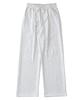 PAPERBOY Pintuck Wide Sweatpants - White Melange