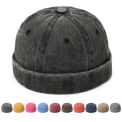 Шляпа Hatsmen's Four Seasons Denim Cloth Gua Skin, Street Bare Panel, Landlord Hat, Personality Fashion, Retro Outdoor Trend