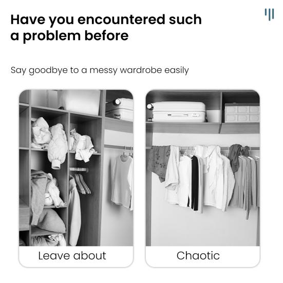 4 шт. Вешалка для одежды Органайзер для гардероба Вращение на 360 градусов Высокая грузоподъемность Дизайн с 5 прорезями Экономия места Органайзер для шкафа