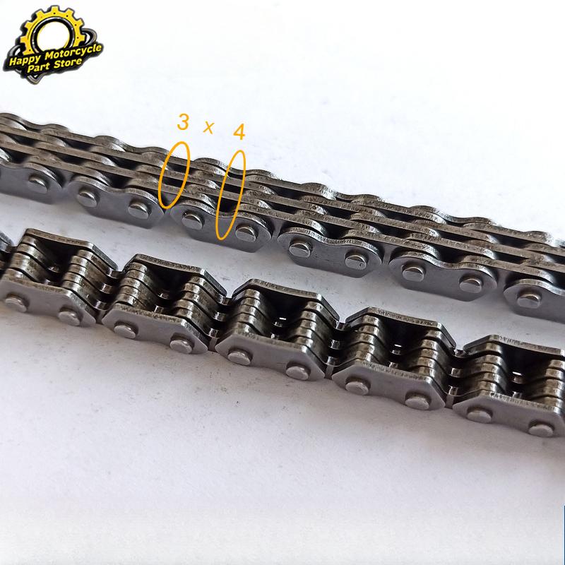 1pc/2pc 3*4 3x4 126L Engine Camshaft Timing Chain For YAMAHA XT660 XT660Z Tenere XT660R XT660X XT 660 12760-45G00 For KAWASAKI