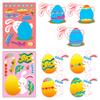 Non-Toxic 6 Sheets Easter Stickers Make Your Own Easter Eggs Bunny Make A Face Sticker Children Party Favor Gifts Kids Diy Puzzle Toys
