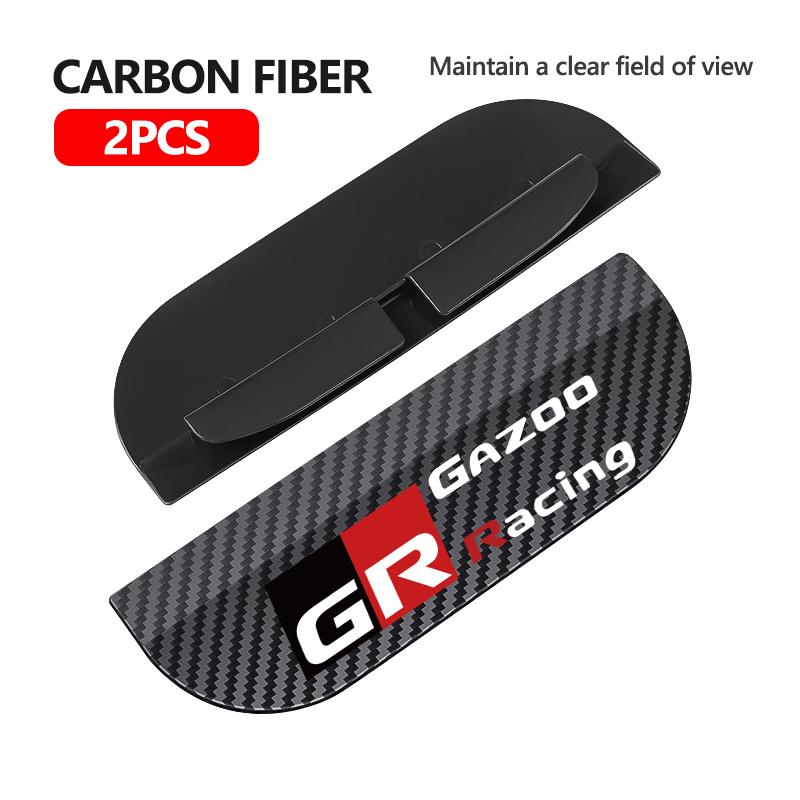 ZYU3 Snap-on Car Rearview Mirror Rain Cap Rain Shield Sun Shade Vision Protector For Toyota GR MN Camry Prius Auris Crown Yaris