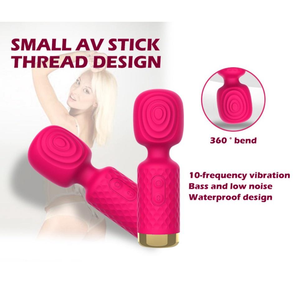 Mini Vibrador AV Stick Para Mulheres Masturbador Multi-Frequência Pequeno De Massagem Aldult Casais Sex Shop