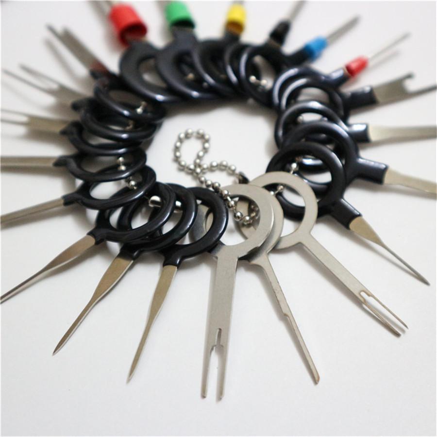 21Pcs Motorcycle Scooter Terminal Removal Electrical Wiring Crimp Pin Extractor