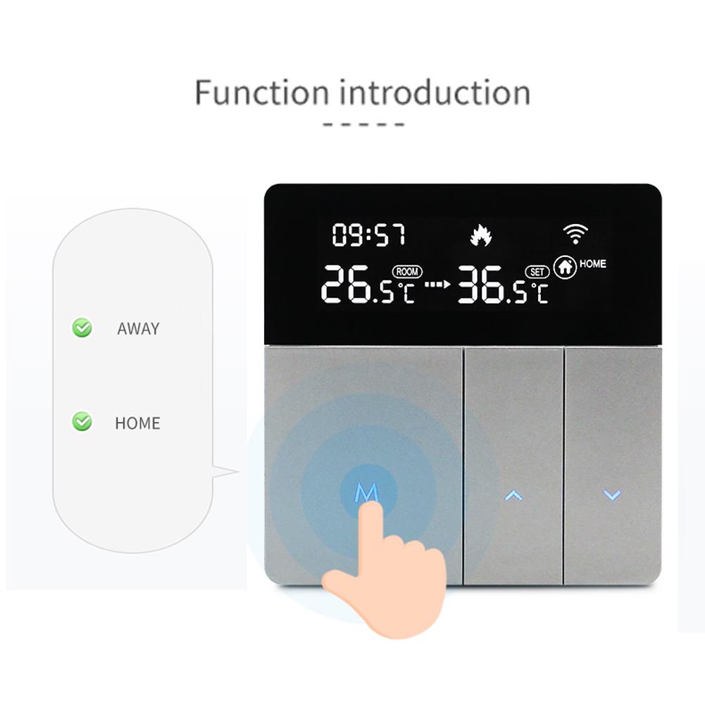 i8HGC Tuya WiFi Intelligent Temperature Controller Thermostat Backlight Brightness Automatic