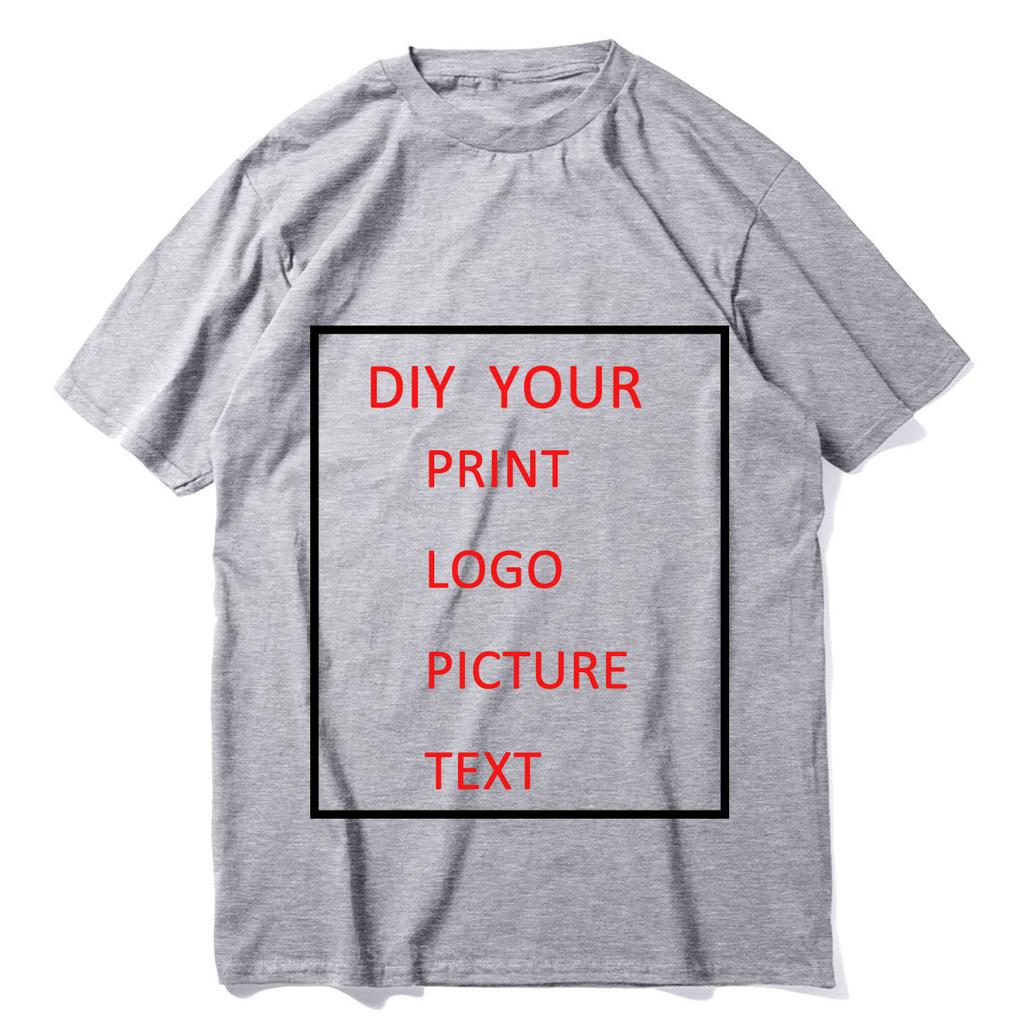 DIY CUSTOM YOUR PRINT LOGO PICTURE TEXT TSHIRTS WOMEN MEN UNISXE TSHIRT 100 COTTON OWN DESIGNS TOPS TSHIRT Gift