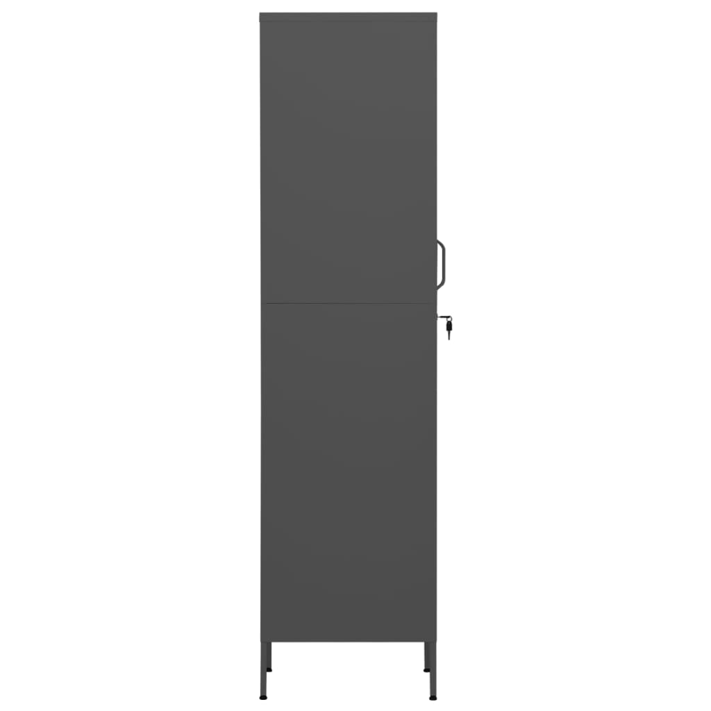 Locker Cabinet Anthracite Grey 35 x 46 x 180 cm Steel