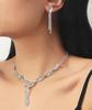 European & American Luxury Zircon Jewelry Set: Retro Clavicle Chain Necklace, Versatile Fashion Accessory