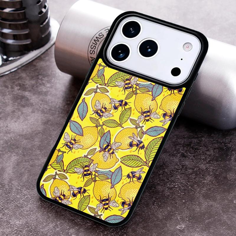 Чехол для телефона с пчелами для iPhone 17 16 15 14 13 12 11 Pro Max Plus 17Air Мягкий силиконовый чехол