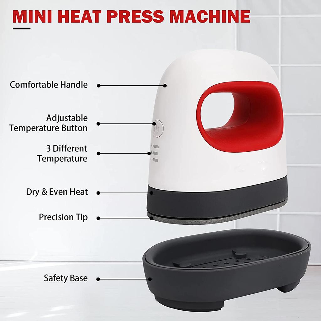 Мини-машина для термопресса, печать на футболках, простая термотрансферная машина LronMachines для кожаных одеял, портативная, сделай сам, домашний бизнес