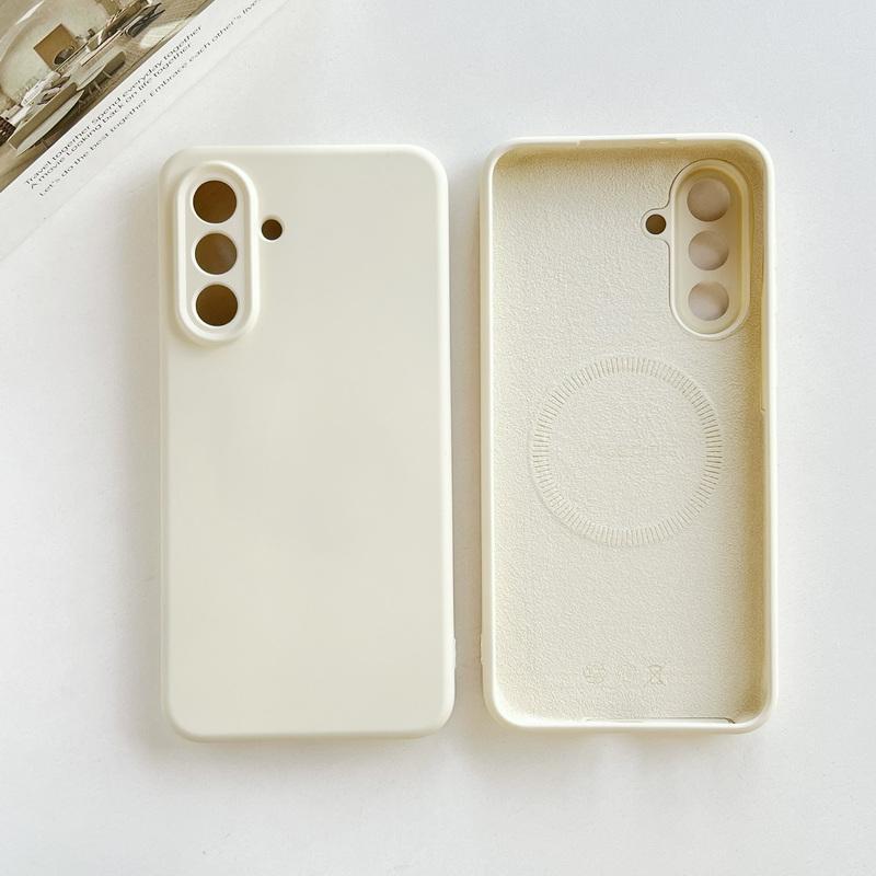 Магнитный чехол из жидкого силикона для Samsung Galaxy S26 S25 Ultra S24 S23 S22 Plus A16 A54 A55 A56 5G, ударопрочный мягкий чехол
