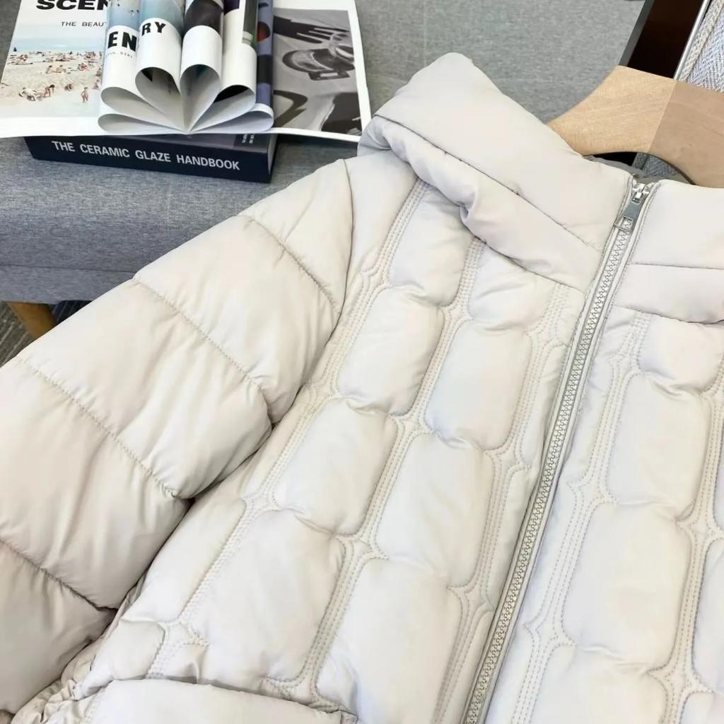 Fashion Winter Down Cotton Padded Jacket Women's Warm Padded Jacket Solid Color Short All-match Top