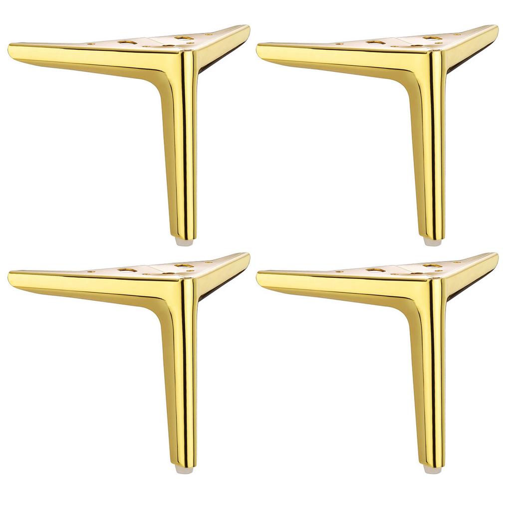 Pack of 4 Metal Cabinet Feet High Strength Metal Furniture Feet Upgrades for Modern Furniture Including Sofas & Chairs