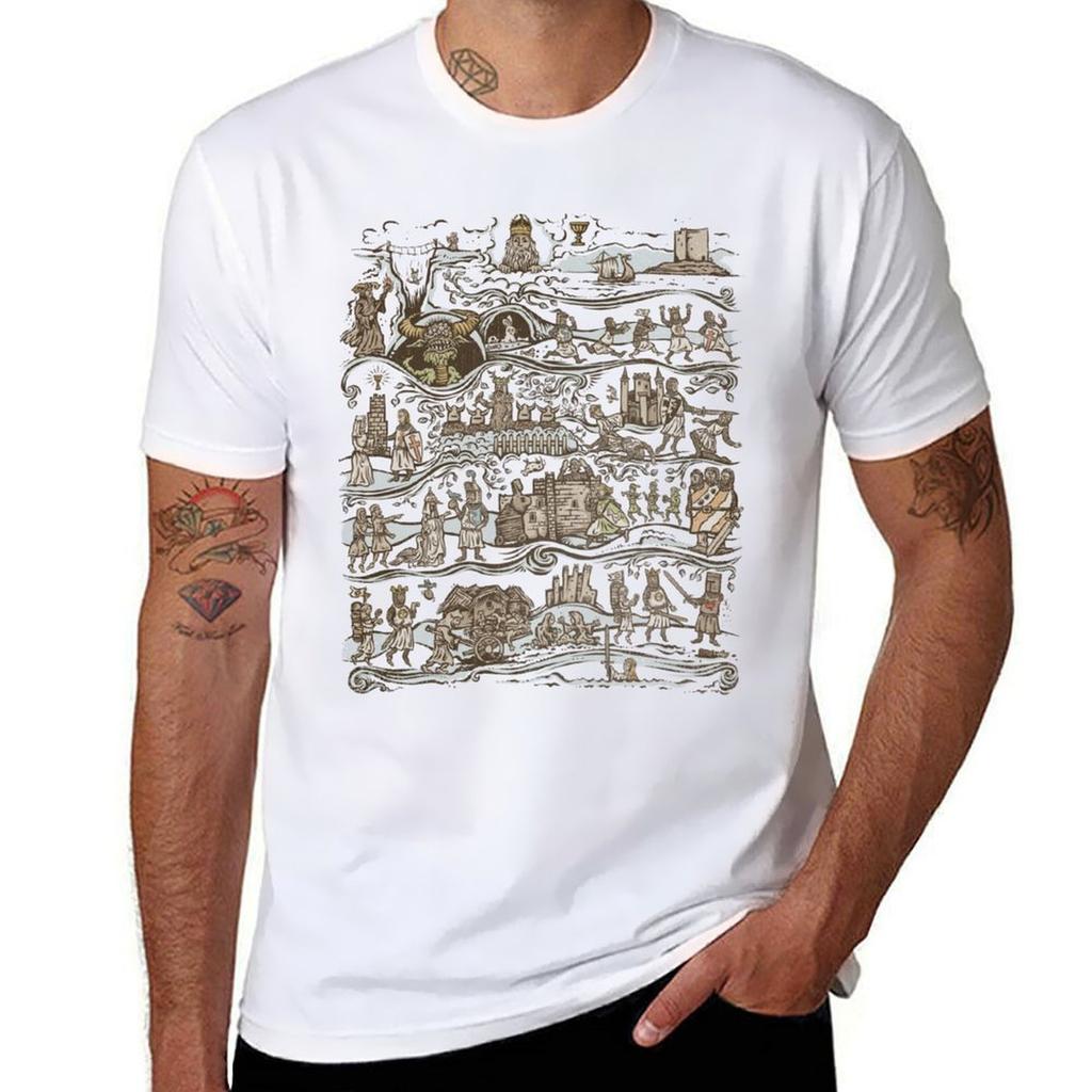 The Caerbannog Tapestry Tshirt Unisex T Shirts Graphic T Shirt Unisex Luxury Funny T Shirts Cotton Tshirt