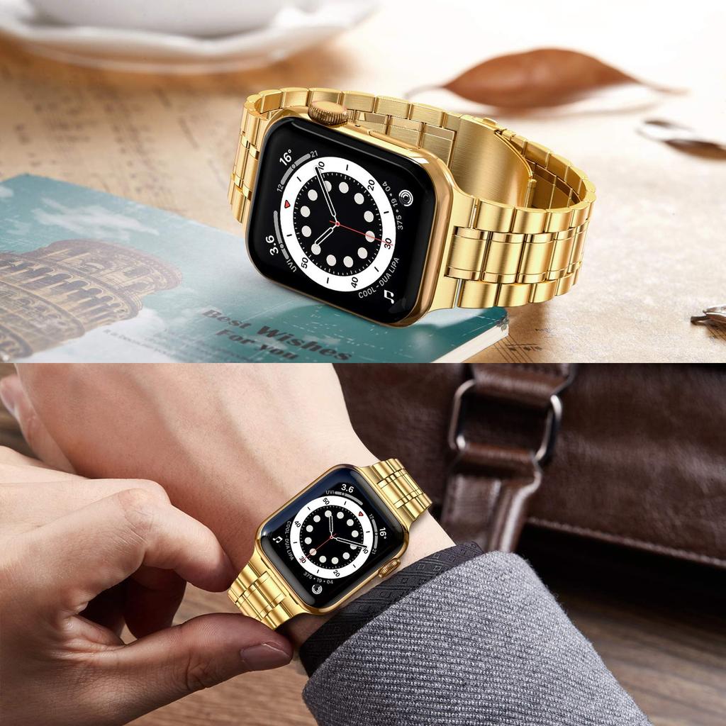 case+Strap for Apple watch Ultra band 44mm 40mm 45mm 41mm 42mm 38mm Metal Stainless Steel bracelet iWatch Series 3 5 6 SE 7 8