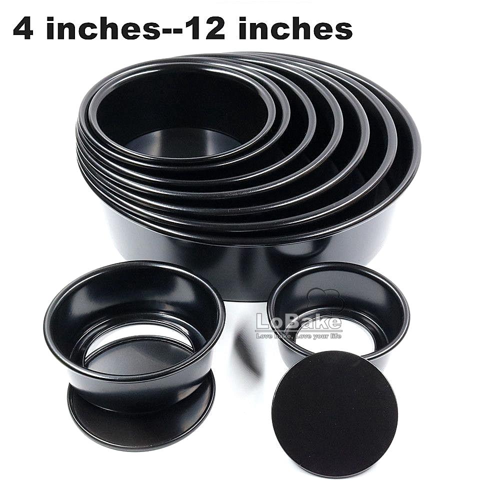 4-12 дюймов Антипригарная форма со съемным дном Круглая форма Алюминиевая форма для шифонового пирога Форма для хлеба Формы для кексов Противни Жесть DIY Выпечка