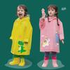 Kids' Waterproof EVA Raincoat with Large Brim and Backpack Space for Boys and Girls