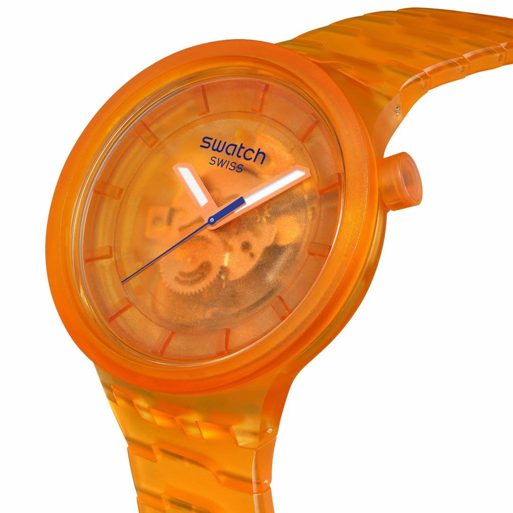 Swatch ORANGE JOY SB05O103 Оранжевые наручные часы,
