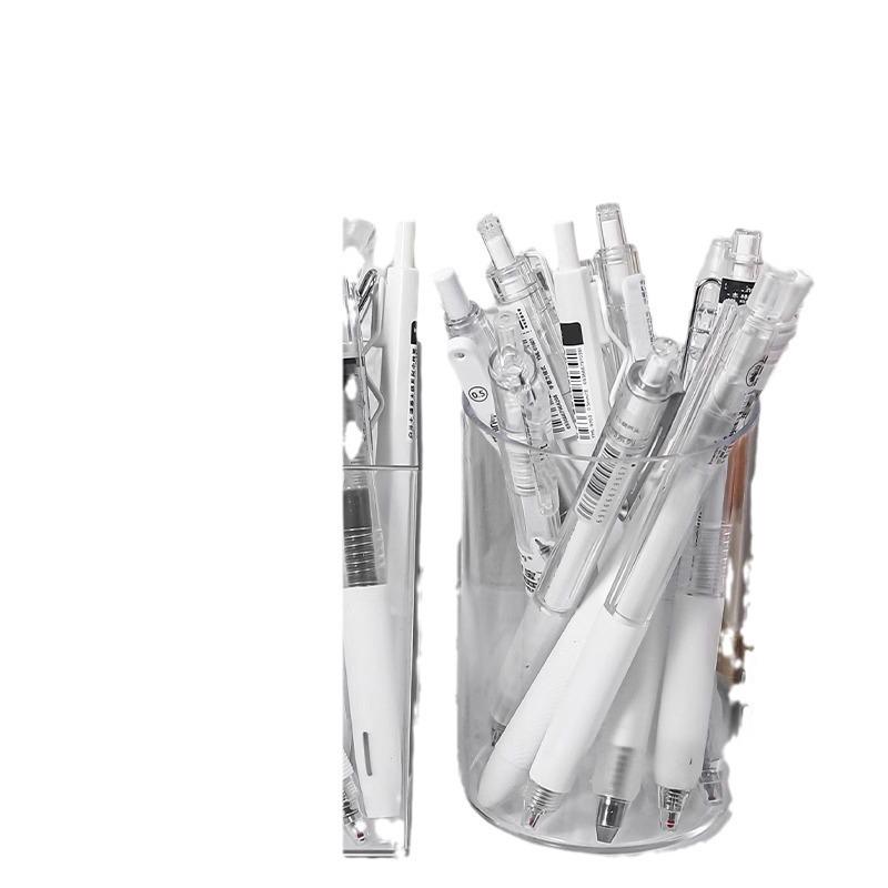 Transparent Acrylic Pen Holder - Children's Multifunctional Desktop Stationery Organizer, Simple Ins Muji Style