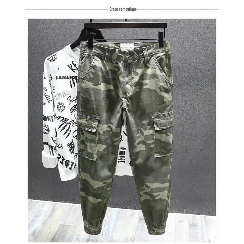 Модный мужской камуфляжный комбинезон Nine-Point - весна/лето 2023 г. в корейском стиле