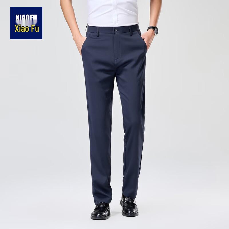 Мужские прямые брюки в стиле business casual