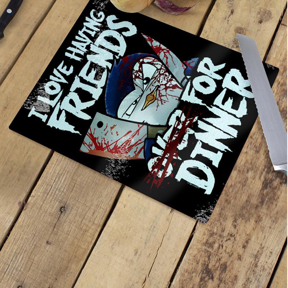 Psycho Penguin Друзья на ужин, разделочная доска