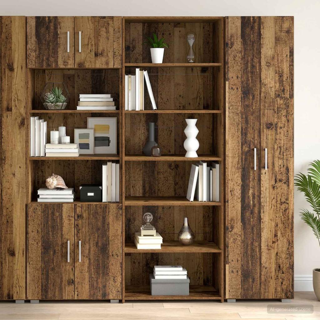 Sideboard Reclaimed Wood 70 x 41 x 185 cm Engineered Wood