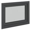 Basement Window RISOR 90 x 50 cm PVC and Glass Anthracite