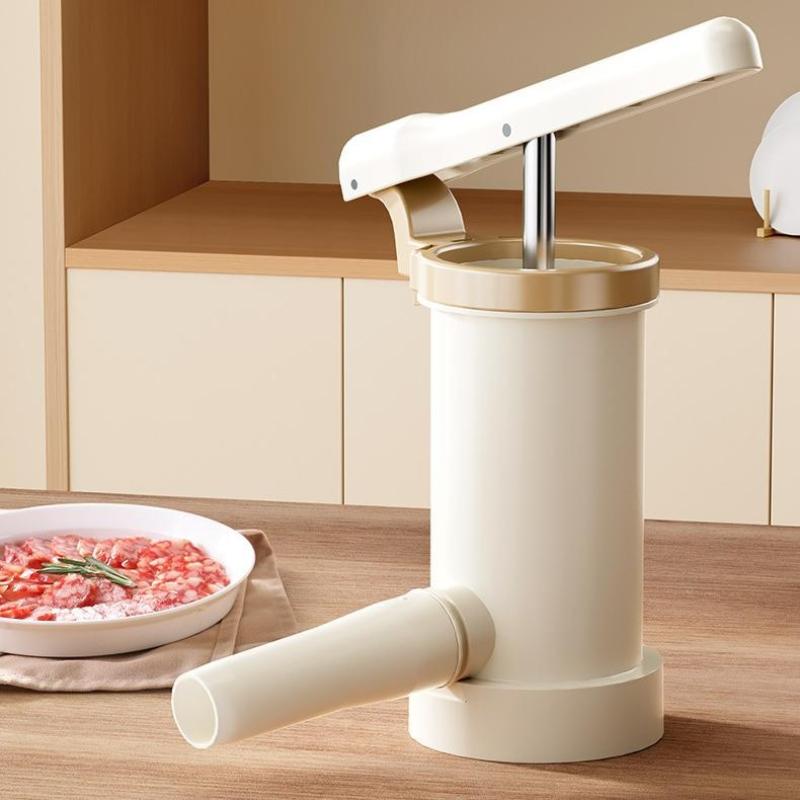 Домашняя колбасная машина с набивной трубой, ручная, быстрая, для набивки мяса, машина для наполнения, большая вместимость, сверхпрочные кухонные инструменты