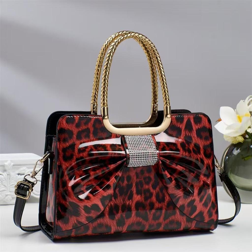 Fashionable Faux Leather Handbag With Chain Strap And Security Lock For Womens Everyday