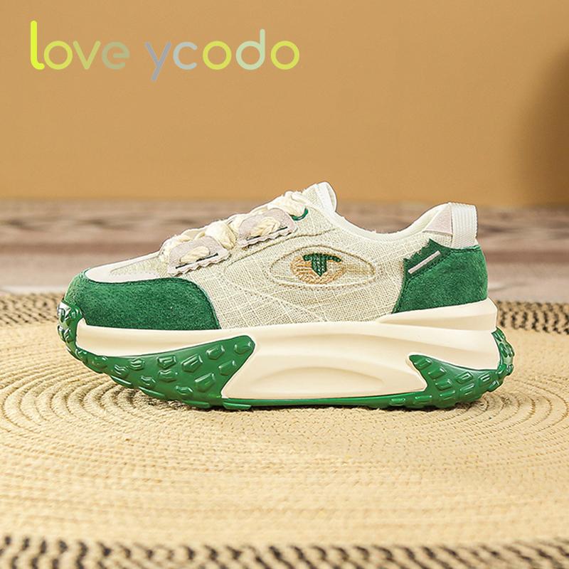 Women and Girls Students Spring and Fall Fashion Casual Platform Raised Comfortable Sneakers