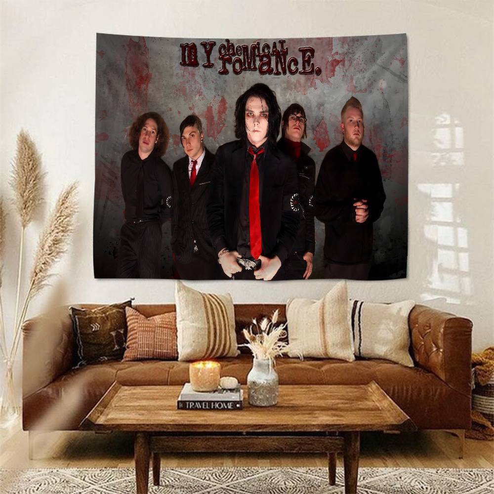 Музыкальная группа MMy CChemical RRomance Хиппи Настенные гобелены Бохо-гобелены для стен Мандала INS Домашний декор