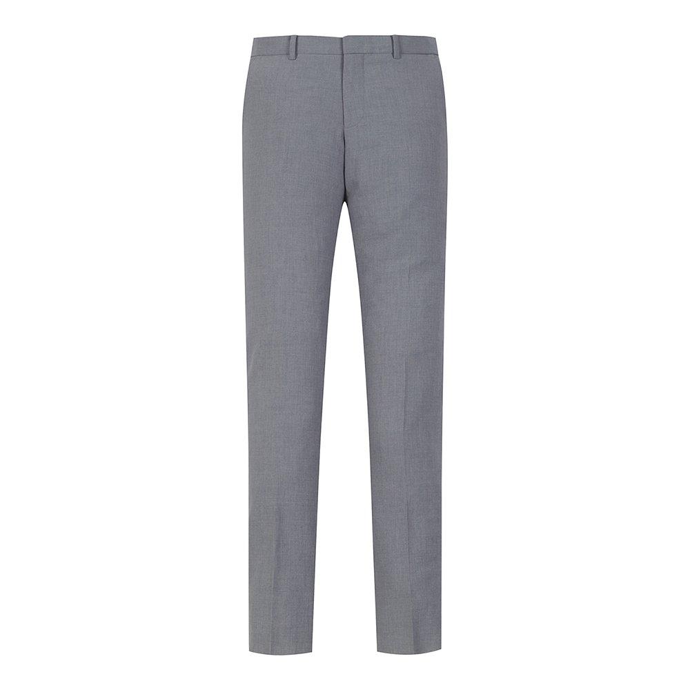 FERRAROMILANO Men'S Japanese Imported Linen Touch Slacks Gray (A0C720334)