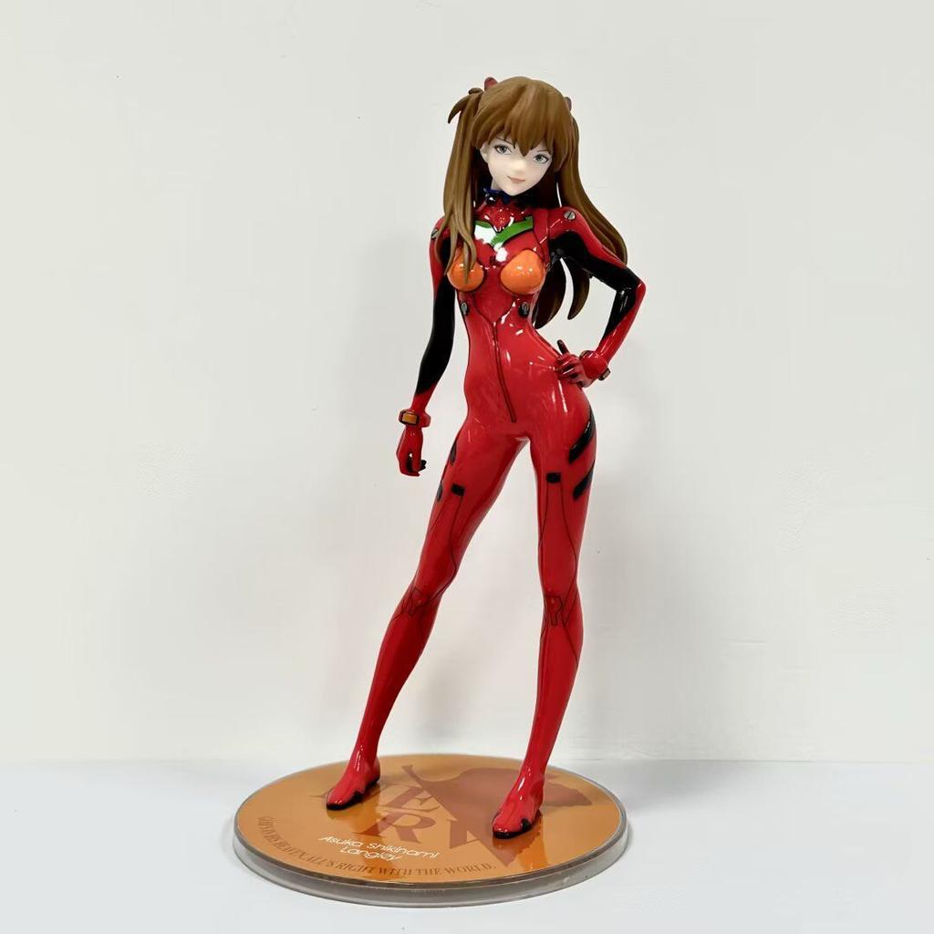 22 см Аниме Аска Лэнгли Сорью Фигурка Shin Seiki Evangelion Сорюу Kaiyodo Стоящая, руки в боки, Фигурка Действия, Кукла, Игрушки