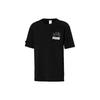 Logo Print Short Sleeve T-Shirt Unisex Tops Black 595559-01