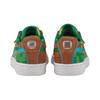 Кроссовки детские Minecraft x Puma Suede Jr Блок Травы Коричневый Монах-Коричневый Папоротник-Зеленый 384485-01