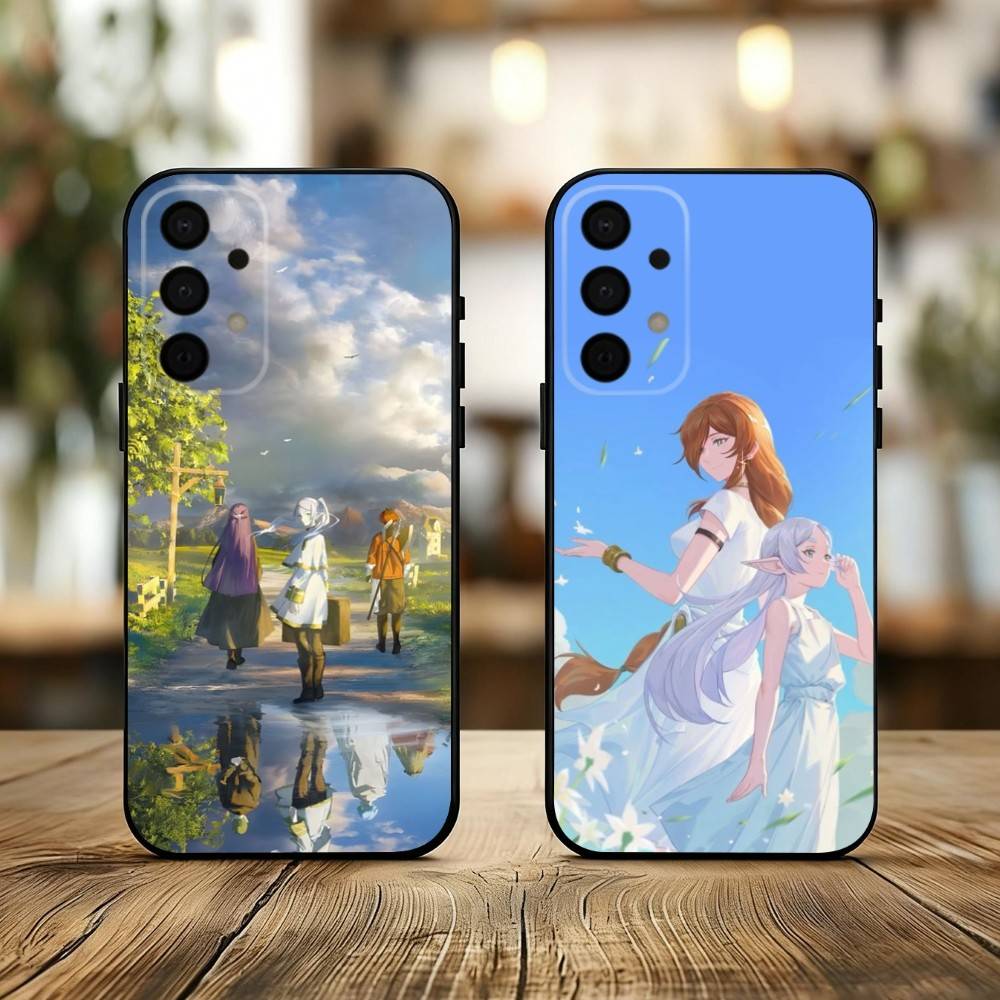 Manga Frieren Beyond Journeys End phone Case For Samsung Galaxy A73,A72,A71,A70,A53,A52,A51,Others Soft Black Shell