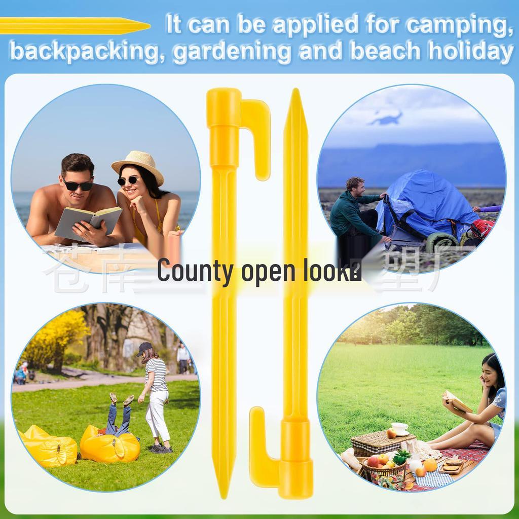 Windproof Beach Tent Stakes for Camping & Picnic Mats