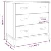 VidaXL Commode 75x35x70 cm Bois de pin massif recyclé 349925
