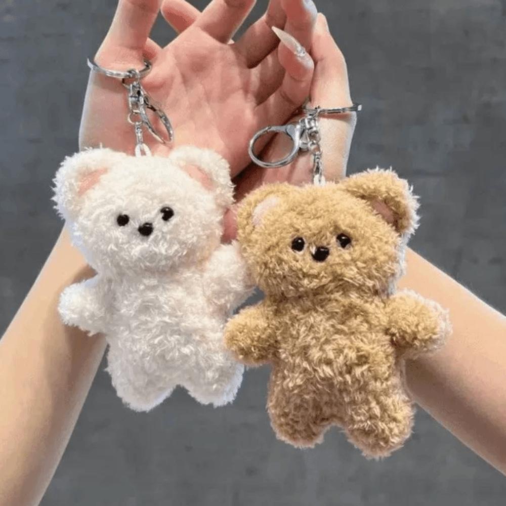 Cartoon Magnetic Bear Pendant Magnetic Bear Plush Pendant Cartoon Bear Key Chain Kids