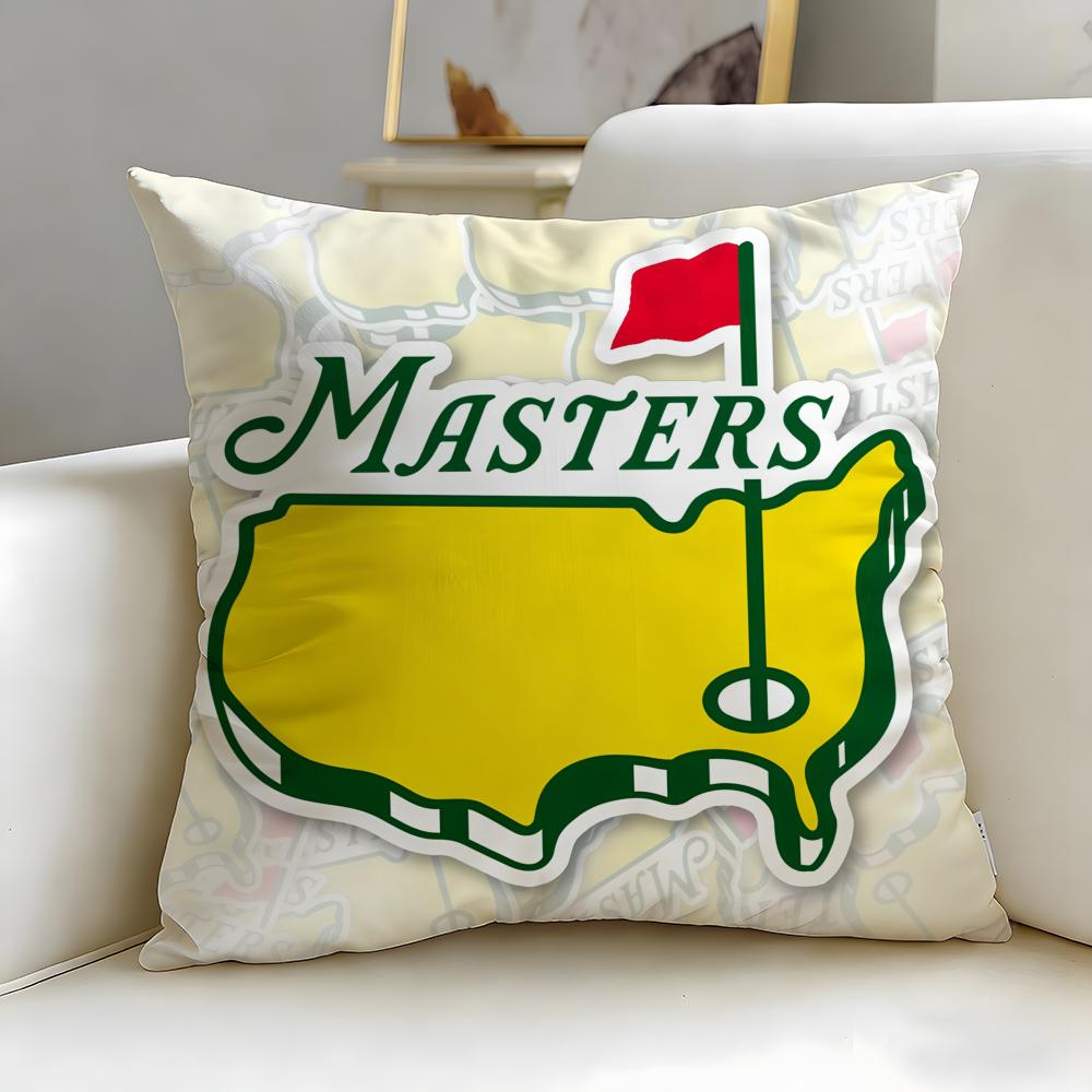 Fashion Mmasters Golf Printingew Cushion Cover Soft  EasyWash Pillow Case  Versatile for Couch Bed Travel and Office