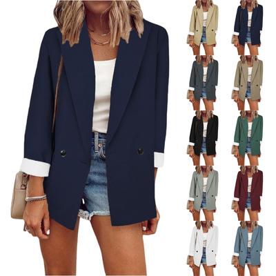 Женский топ рукав 3/4 повседневная куртка женская одежда блузка топ